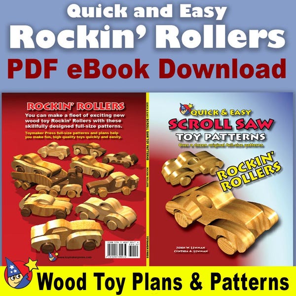 Wood Toy Plans - Rockin' Rollers (PDF eBook Download)