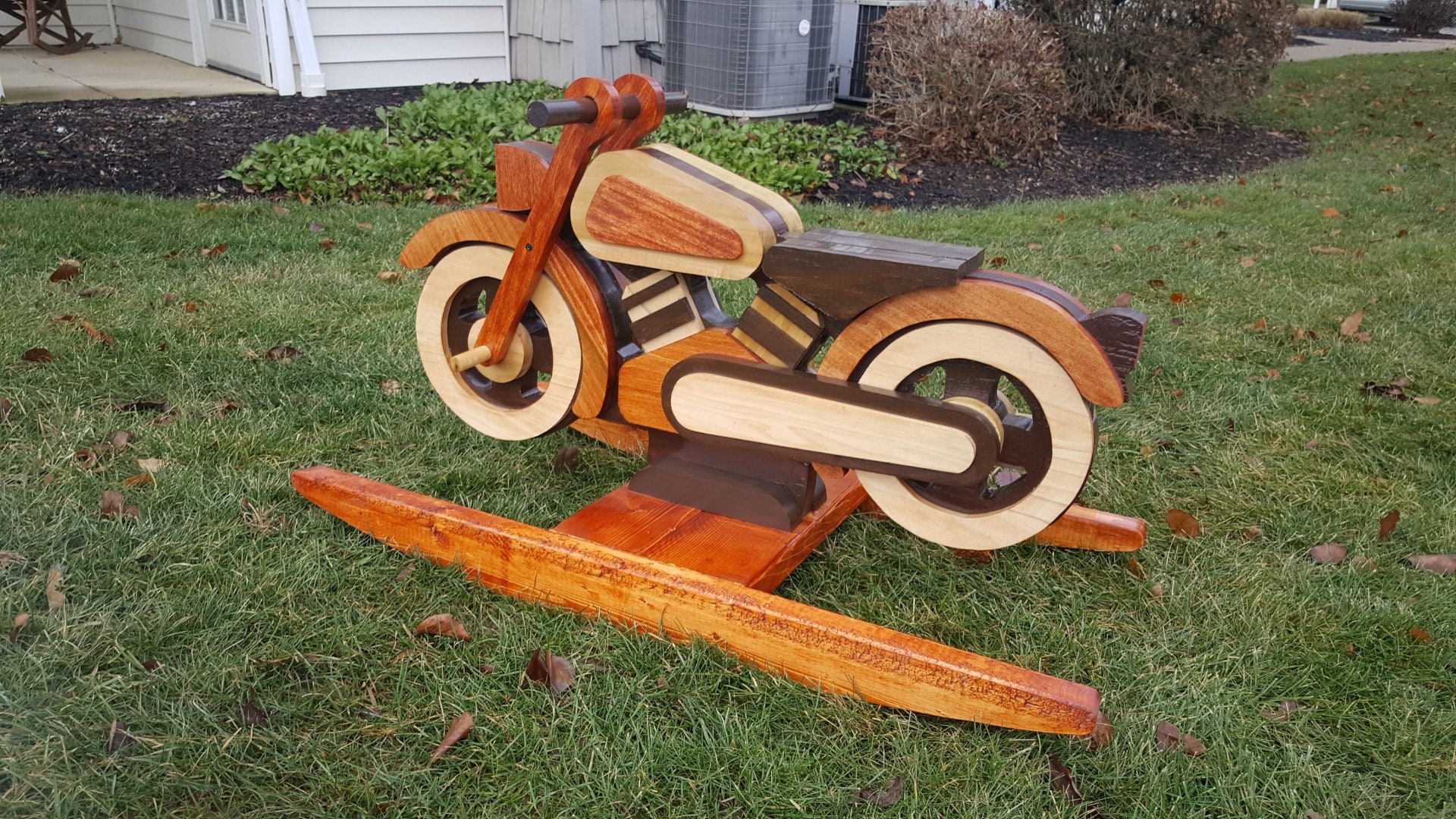 Motorcyle Rocker Pattern Rocking Motorcycle Wood Toy Plans & Patterns (PDF Download + SVG File ...