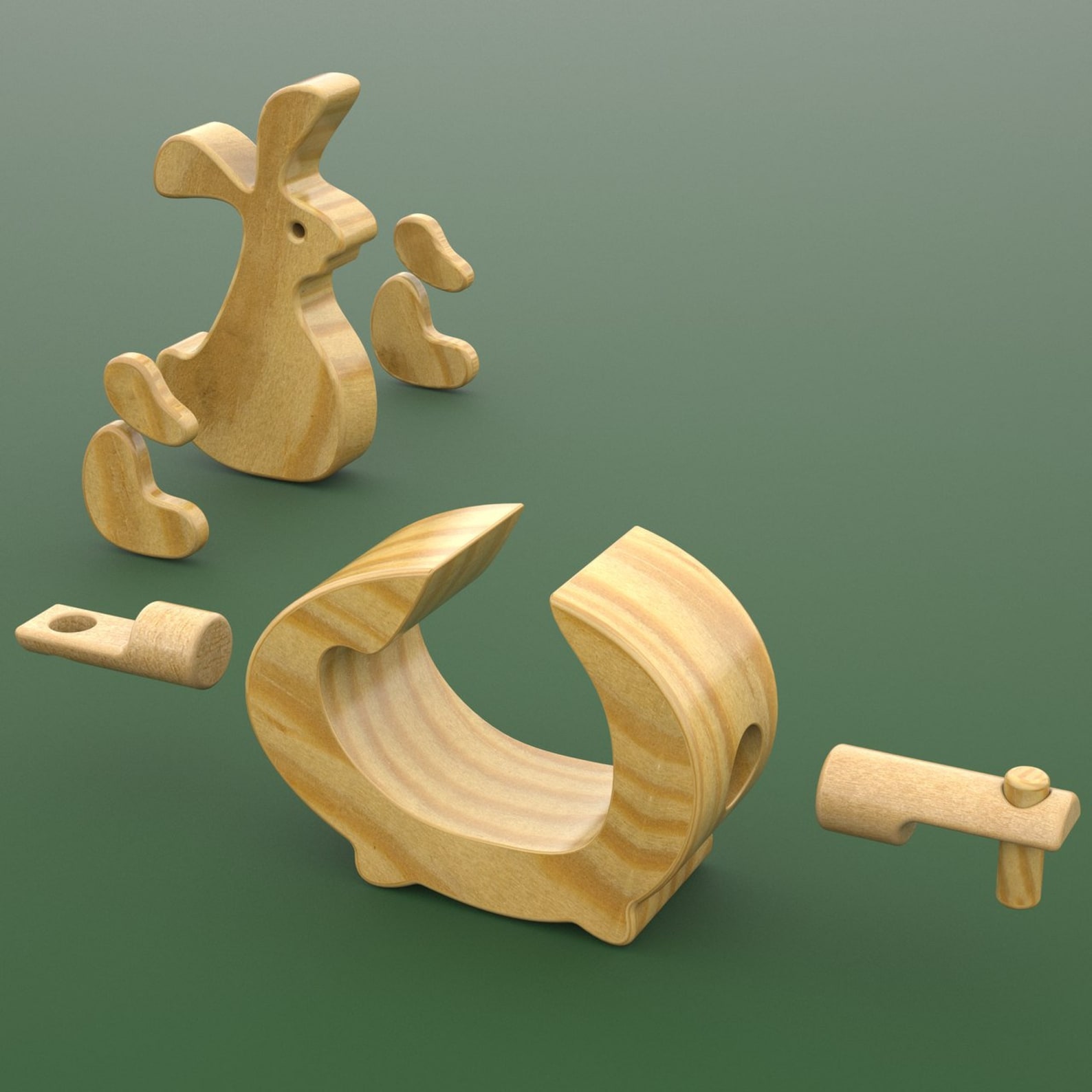 Bunny Express Wood Toy Plans & Patterns (PDF Download) - Etsy