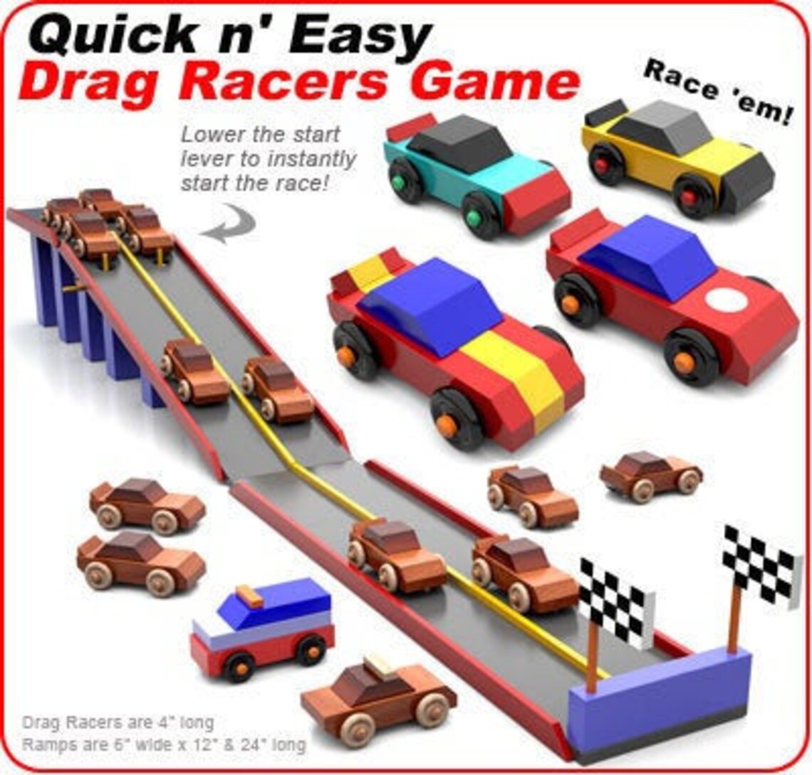 Easy Races Quick N' Easy Drag Racers Game (PDF Download) - Etsy