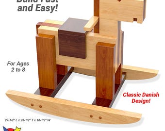 Super Simple Trojan Rocking Horse Wood Toy Plans & Patterns (PDF Download)