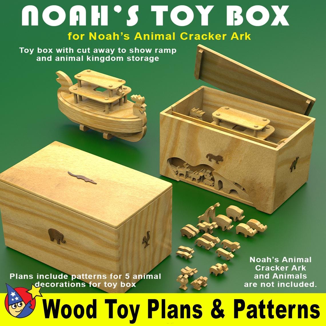 Noah's Toy Box for Animal Cracker Ark (PDF Download) - Etsy