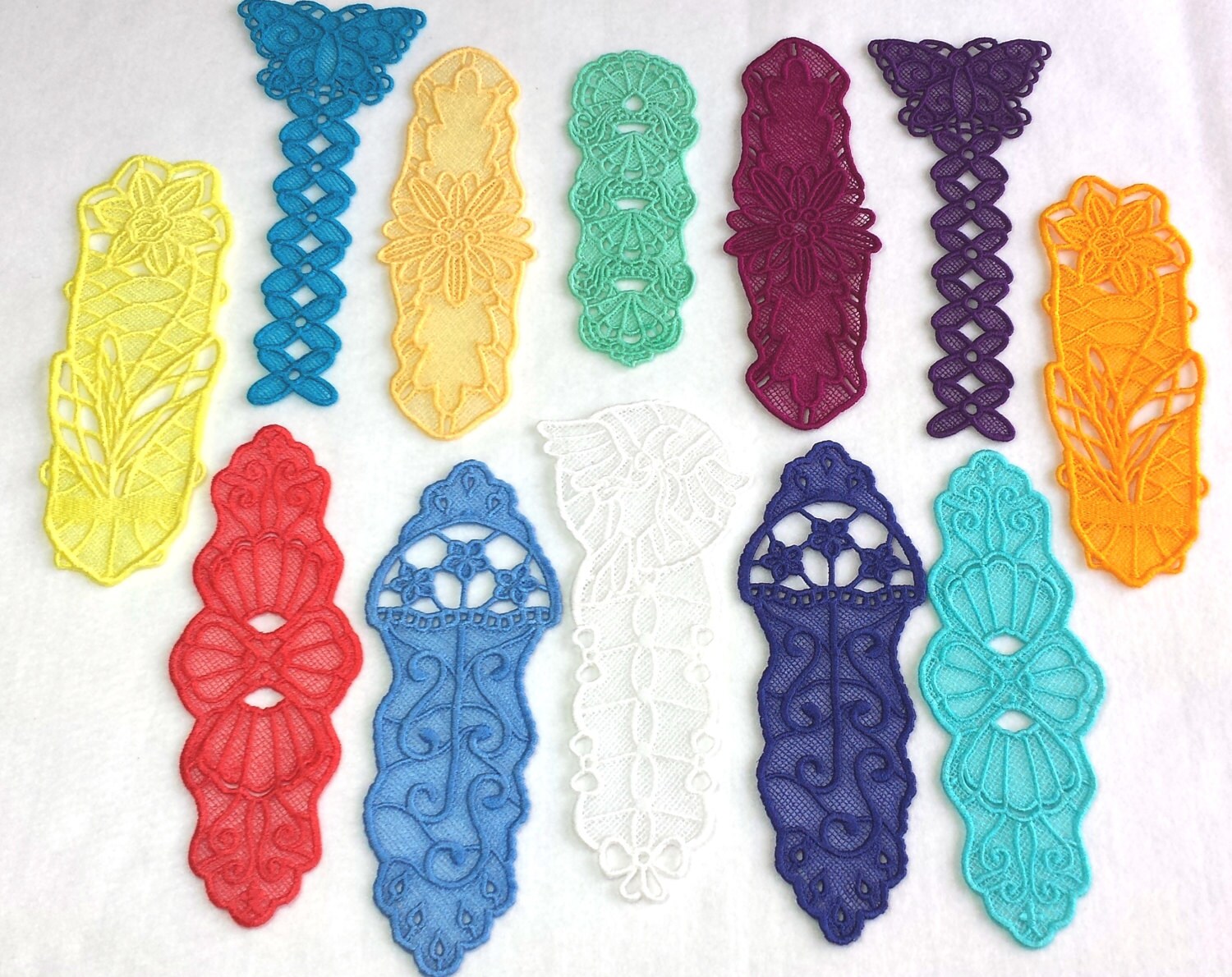 Lace Bookmarks Free Standing Lace FSL Bookmarks 13th | Etsy