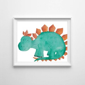 Dinosaur nursery prints, colorful wall art, Dinosaur print, Toddler room decor, baby nursery decor, dinosaur decor, watercolor prints DINO image 5