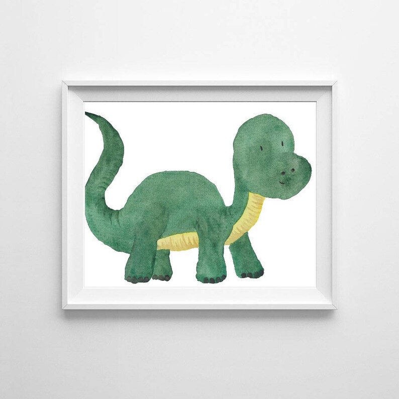 Dinosaur nursery prints, colorful wall art, Dinosaur print, Toddler room decor, baby nursery decor, dinosaur decor, watercolor prints DINO image 4