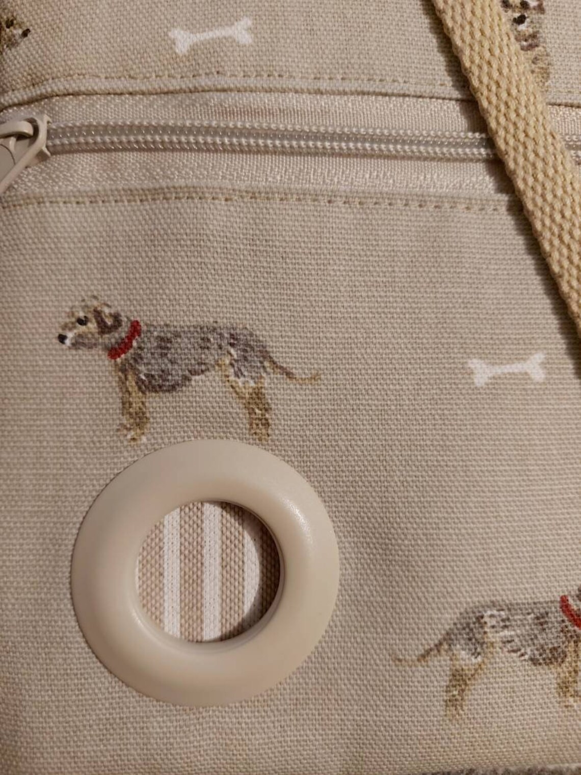 Dog walking bag. Sophie Allport Terrier fabric. Terrier. Dog Etsy