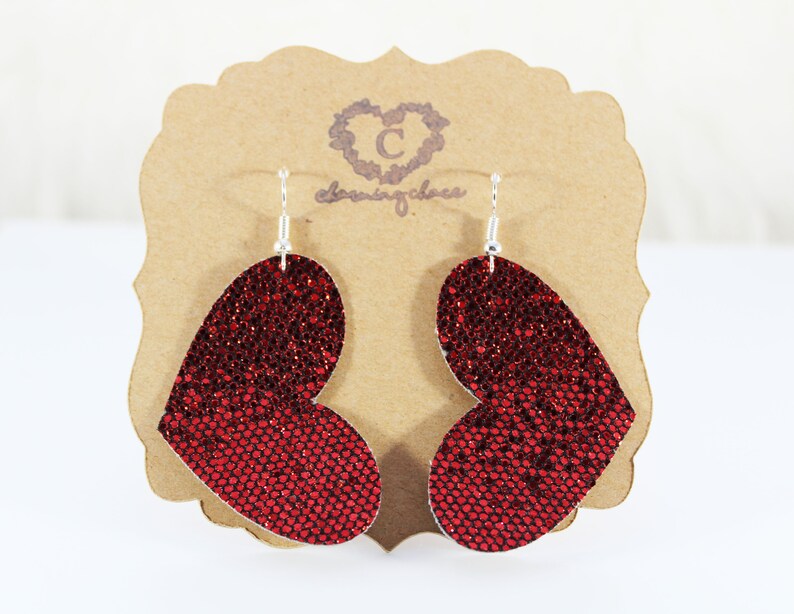 Leather Earrings Heart Faux Leather Earrings Leather Earrings Tear Drop Faux Leather Teardrop Earrings