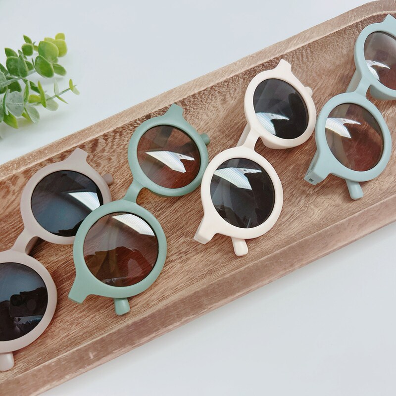 Babyhug Round Shaped Sunglasses Free Size - Yellow main image 1