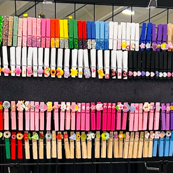 Spirit Clothes Pins - Cheer Clothespins - Cheerleading Clothes Pins - Cheer Spirit Pin - Cheer Competition Clothespins - Competition Pins