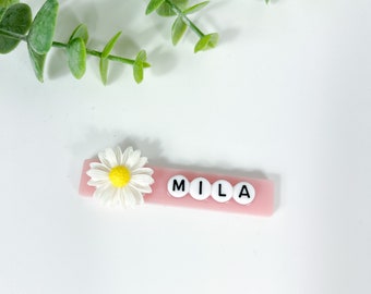 Personalized Hair Clips | Barrettes and Clips | Hair Accessory | Personalized and Custom Hair Clips for Gifts | Glitter Hair Clip