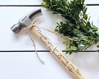 Vaderdaghamer - Vaderdaghamer - Vaderdagcadeau - Gepersonaliseerde hamer - Vadercadeau - Gepersonaliseerde gereedschappen - Hamer - Houten hamer