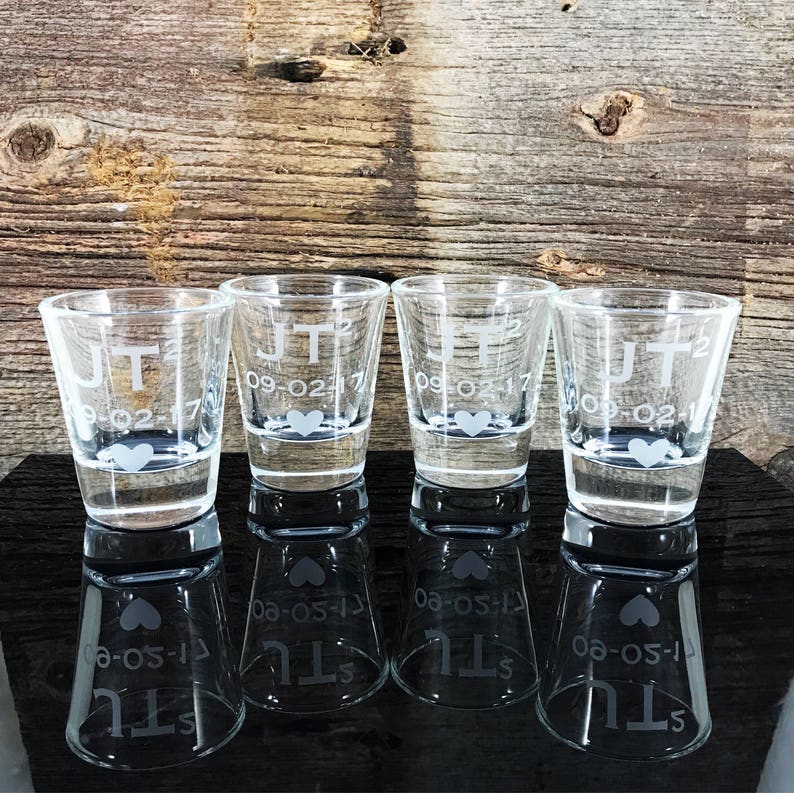 Personalized Shot Glasses Party Favors Shot Glasses Etsy