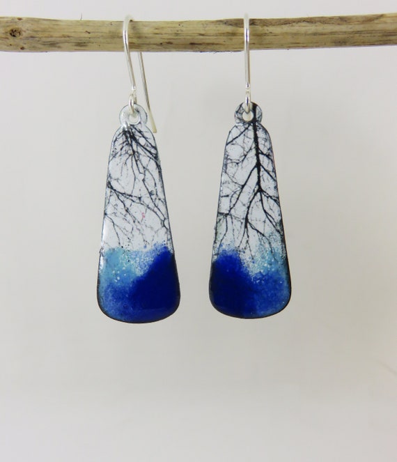 Etsy enamel earrings best sale