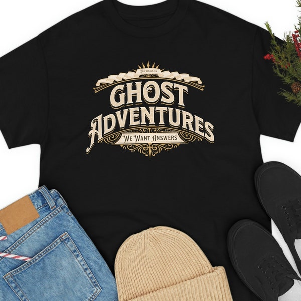 T-shirt Retro Gold Ghost Adventures | Ghost Hunter | Chasse aux fantômes | J’adore Zak Bagans | Spiritueux | Émission de télévision | Fan Merch | Aaron