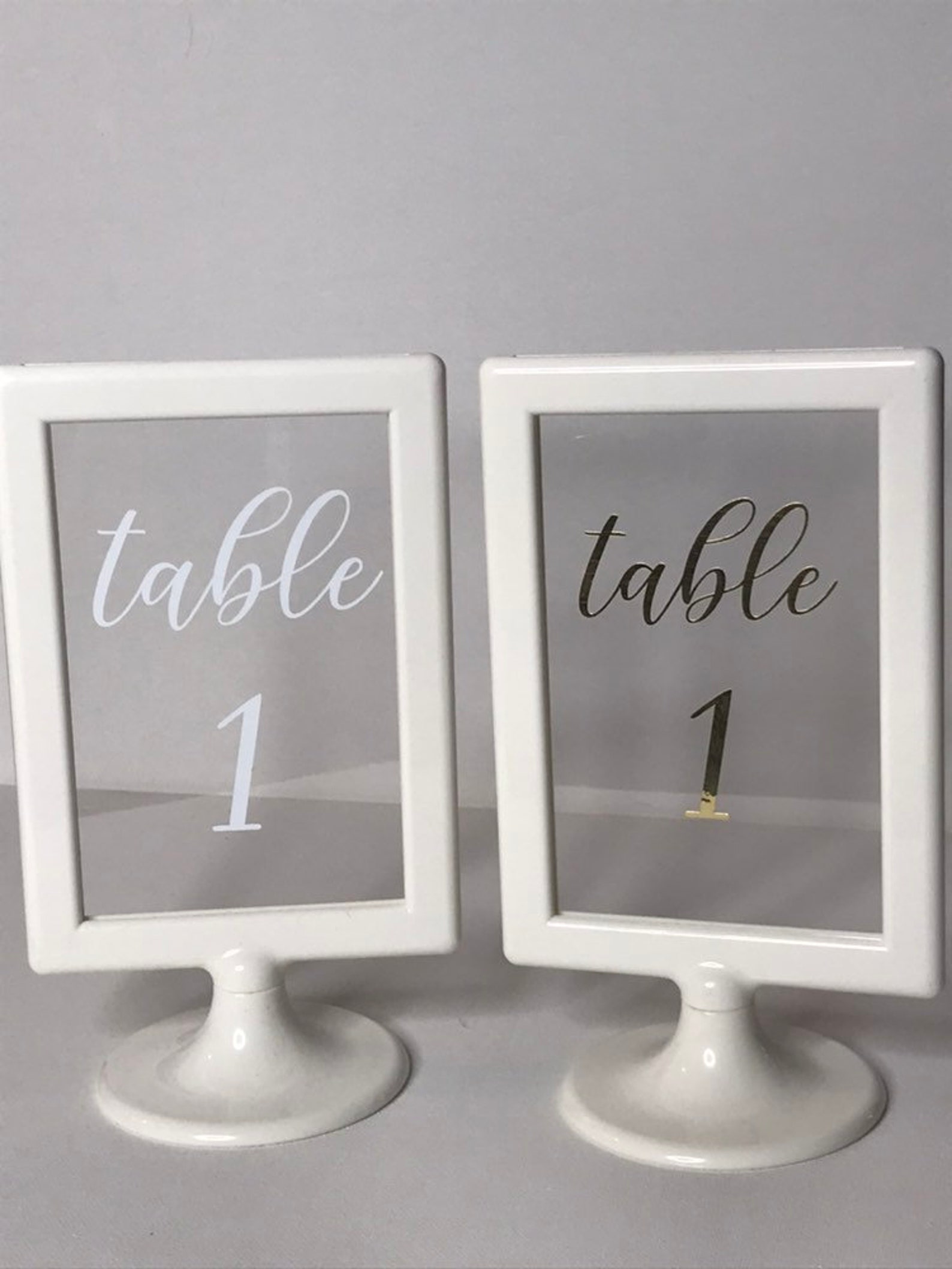 Wedding Table Number Vinyl Decal Stickers Etsy UK