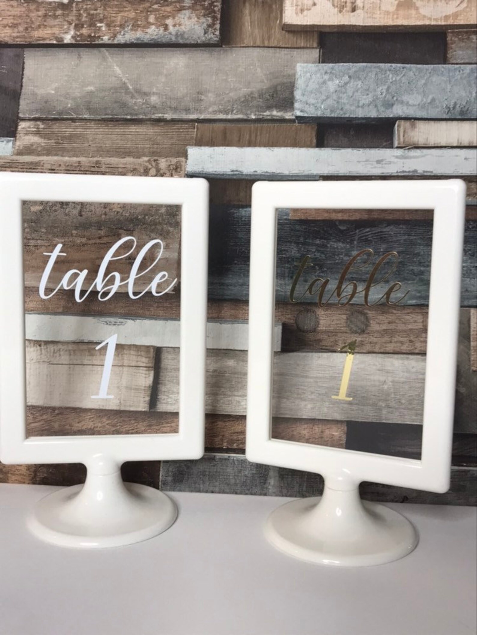 Wedding Table Number Vinyl Decal Stickers Etsy UK