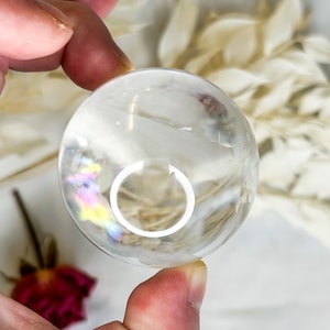 Gem-grade AAAA+ Clear Quartz Sphere | crystal carving, crystal collection, crystal mystery box, healing crystal