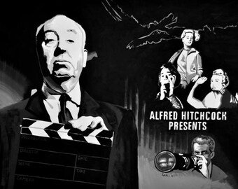 Alfred Hitchcock Fan Stickers For Sale