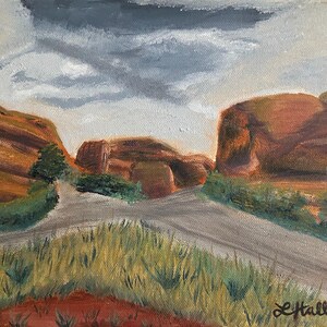 Crossroads at Red Rocks Park - Oil Painting - Original Art