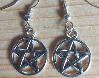 Metallgürtelschnalle Pentagramm Gothic England (Neu (gemäss