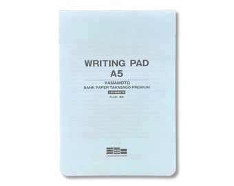 Writing pad /A5 Yamamoto bank paper takasago premium 87.9gsm