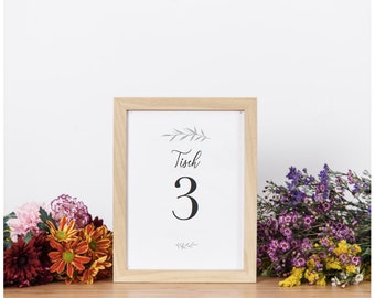 Printable Wedding Table Numbers 1 - 15 in dark grey, Table Numbers for guest tables, Event table number, Banquet table number, Decor table