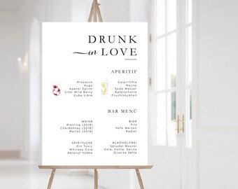 Signature Drink Sign Etsy