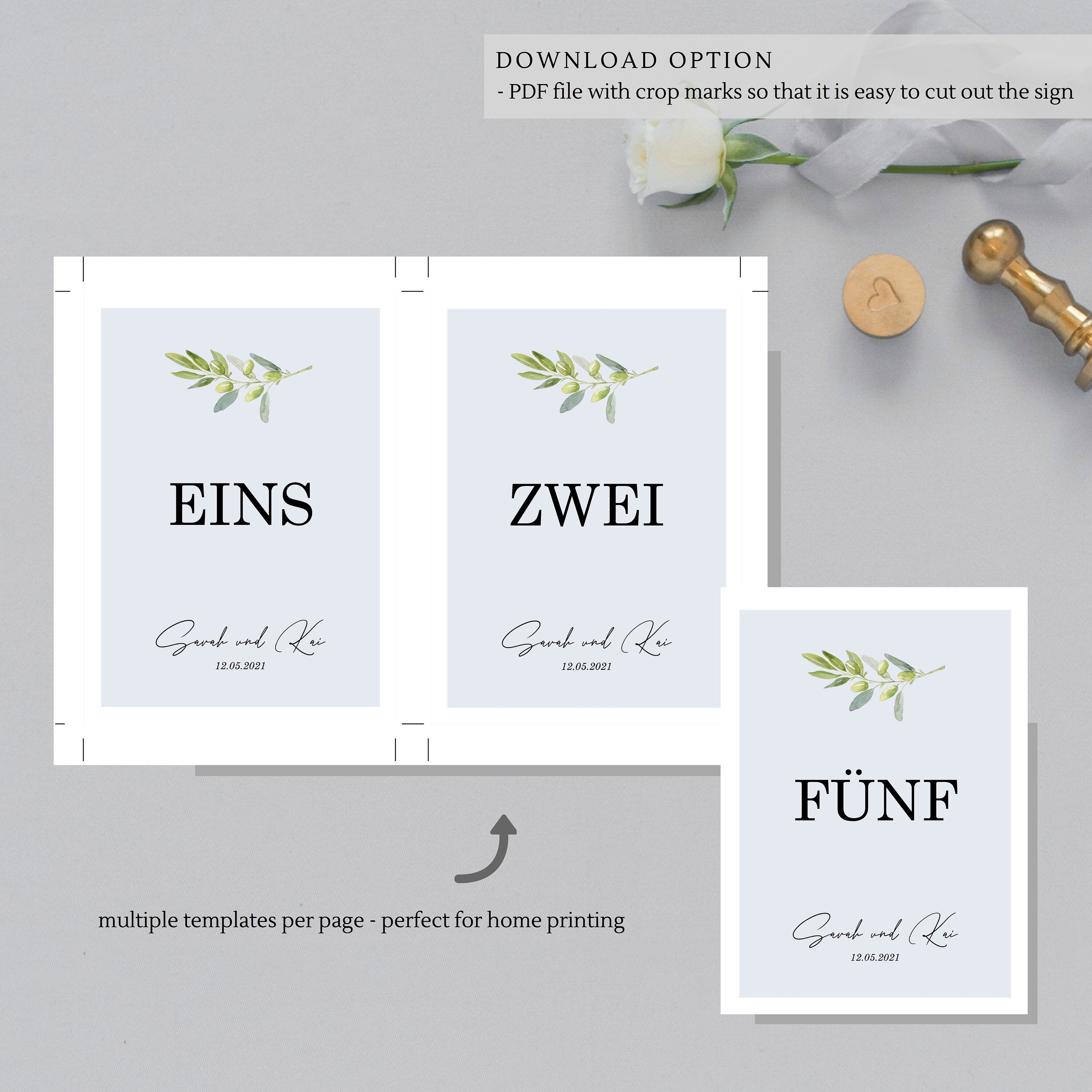 printable table numbers 1 15 printable table numbers green etsy