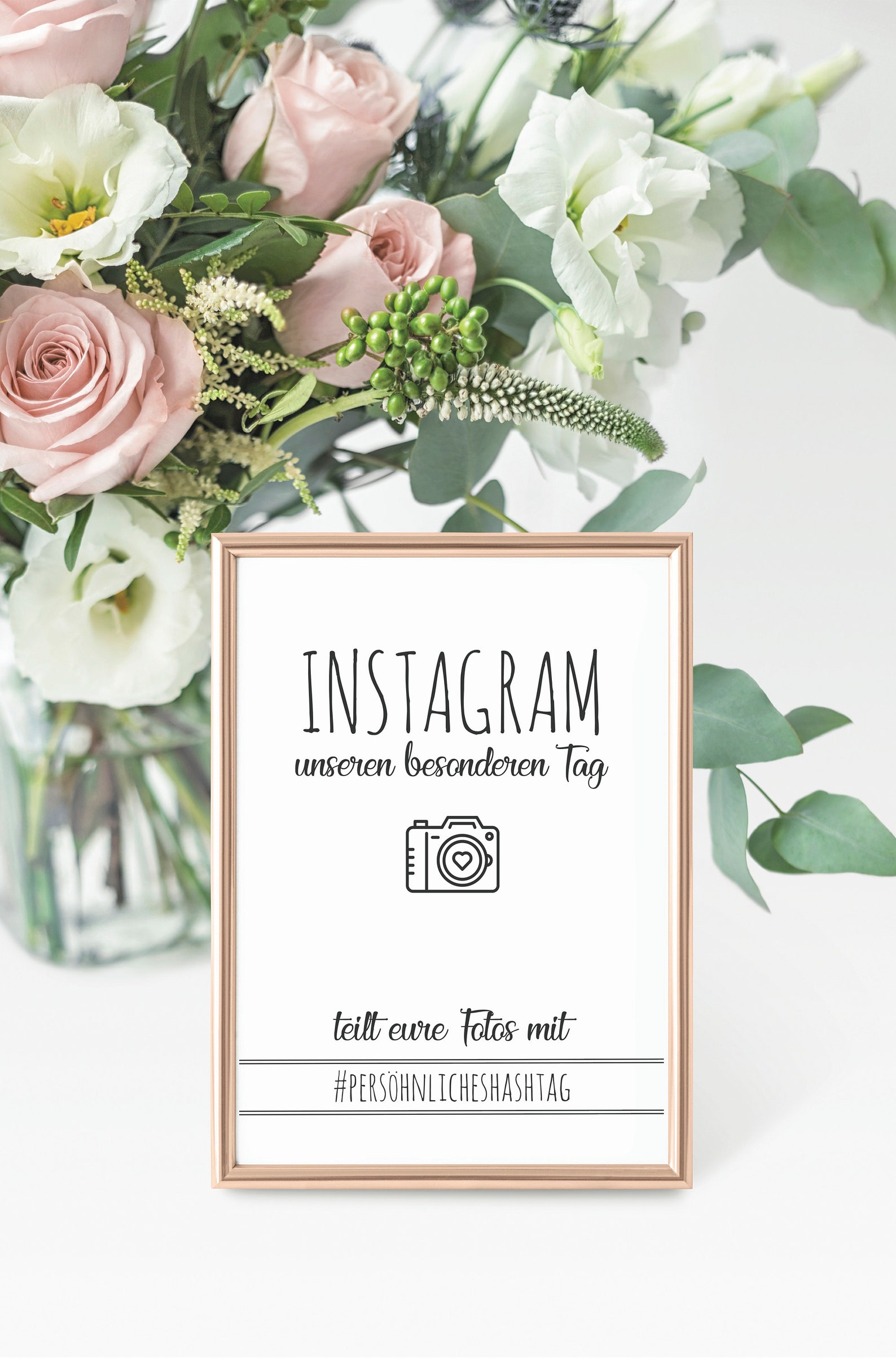 Hashtag Wedding Sign Editable Instagram to Print Sign Social Etsy
