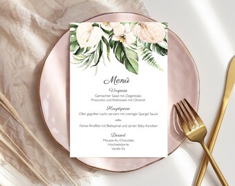 Luau Menu Etsy