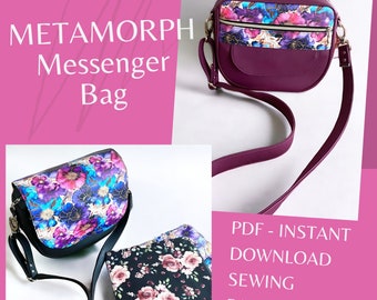 METAMORPH Messenger Bag Sewing Pattern - Instant Download