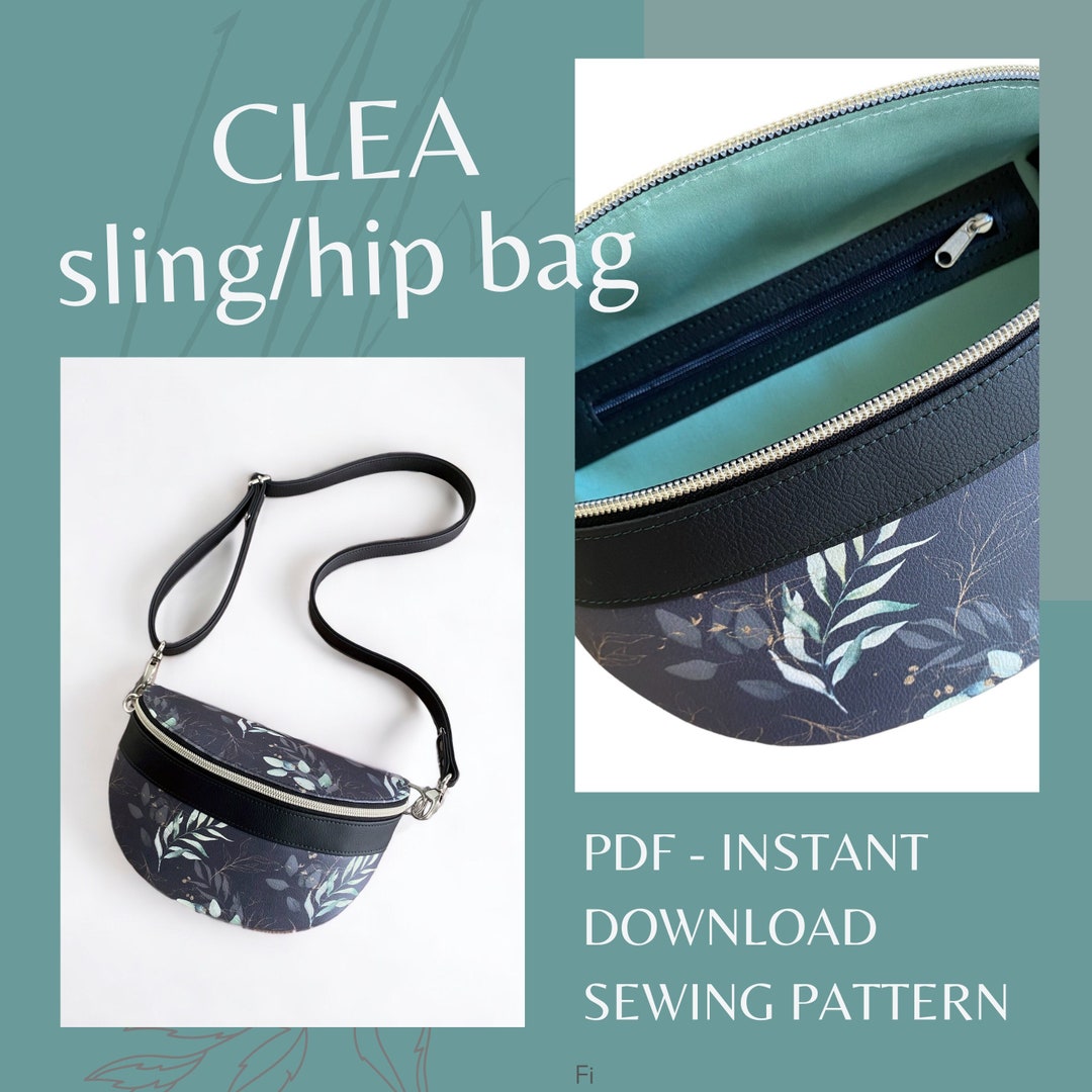 Leather bag pattern pattern bag sewing pattern PDF instant download ACC-45