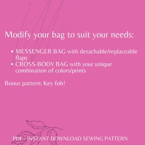 METAMORPH Messenger Bag Sewing Pattern - Instant Download Sewing ...