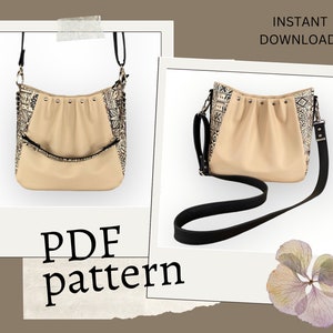 PDF sewing pattern - Sirena crossbody bag - instant download sewing pattern