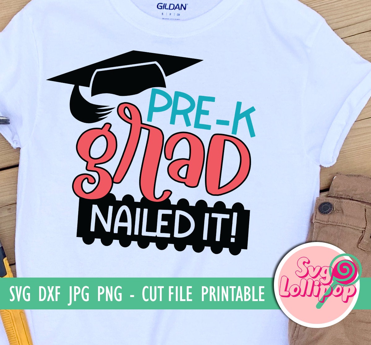Download Pre-k Graduation Last Day Of School Nailed It Svg Colorful Cut | Etsy