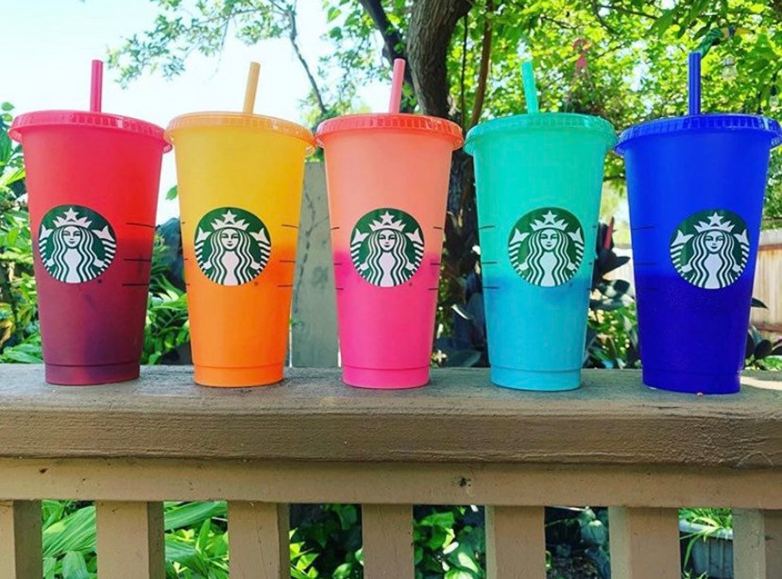 Starbucks Color Changing Tumbler Etsy