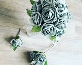 Quartz crystal, bridal bouquet, small bouquet, bridal flowers, alternative wedding, unique wedding, themed wedding