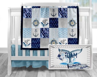 nautical crib sheets