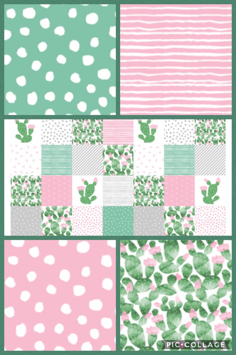 cactus crib bedding