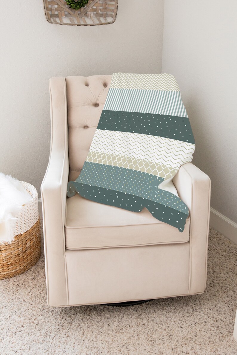 Gender Neutral Crib Bedding Set Earth Tones Modern Nursery Etsy