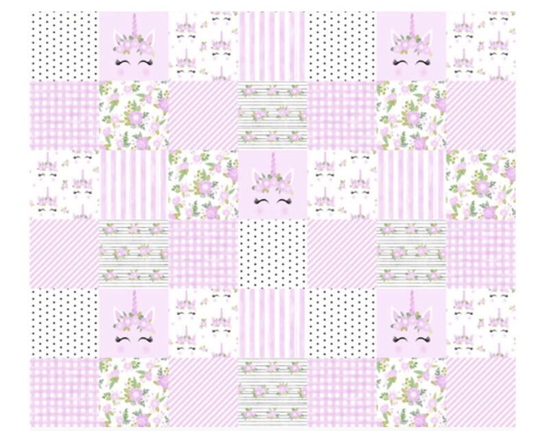 purple unicorn crib bedding