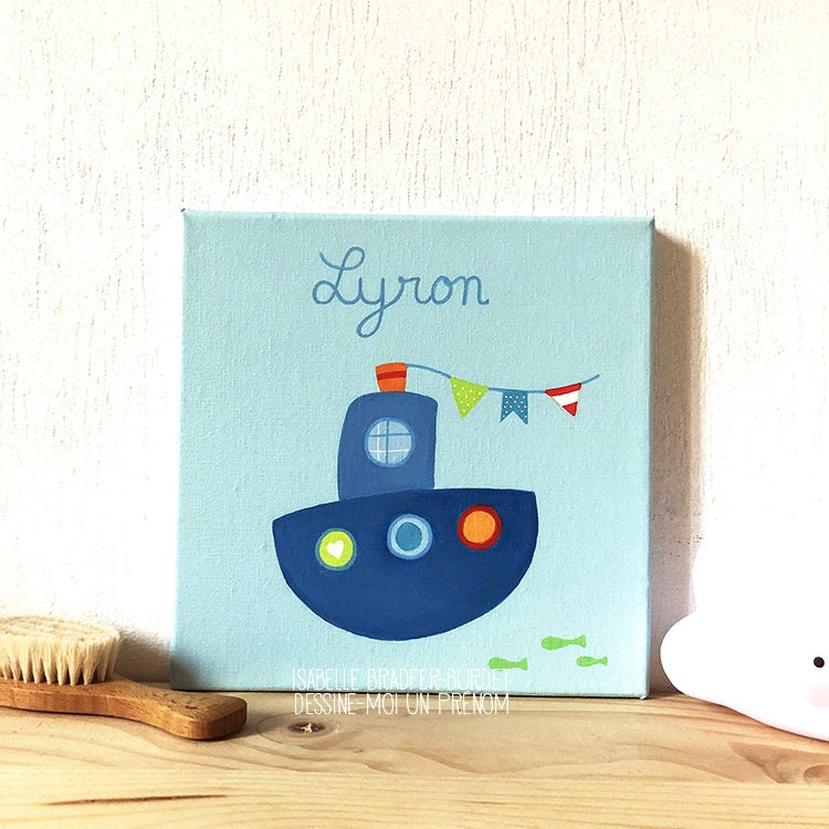 Tableau Prénom Bateau