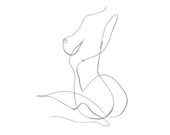 Naked Body Sketch - Etsy
