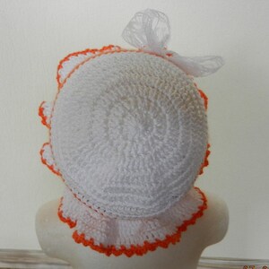 Casquette en crochet pour bébé Taille: 42-44 cm Circonférence de la tête image 3