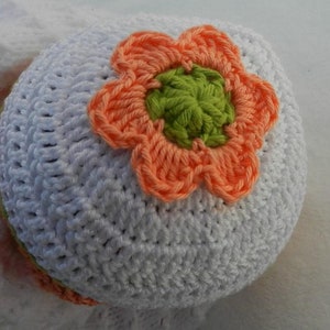 Baby Crochet Hat gr: 35-36 cm head circumference image 3