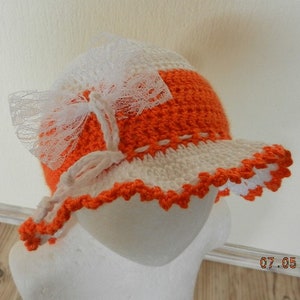 Baby crochet cap Size: 42-44 cm Head circumference image 2