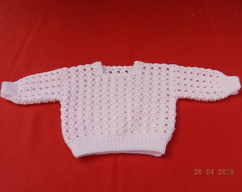 Crochet Baby Sweater GR: 74/80