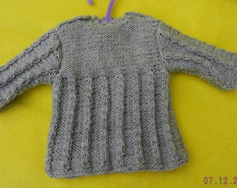 Knitted Baby pullover GR: 56