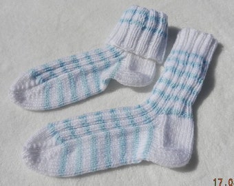 Selbst gestrickte Socken GR : 28-29