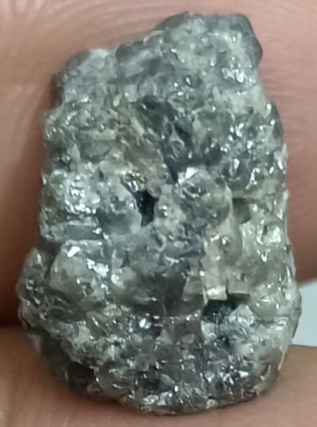 Big African Rough Uncut Diamond 9.70 TCW Opaque Clarity Gray Natural ...